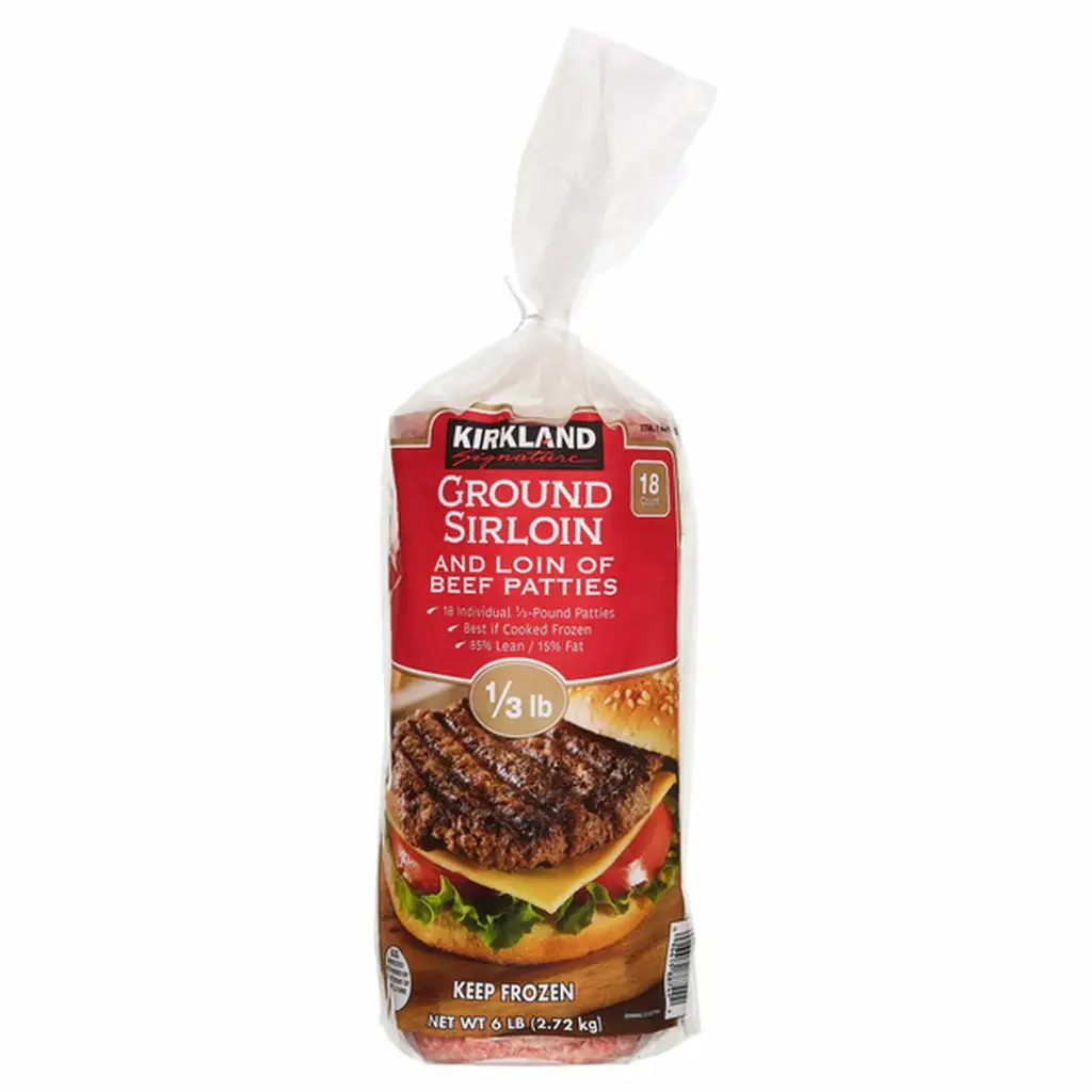 Hamburguesa de Sirloin de Res (2.6kg)