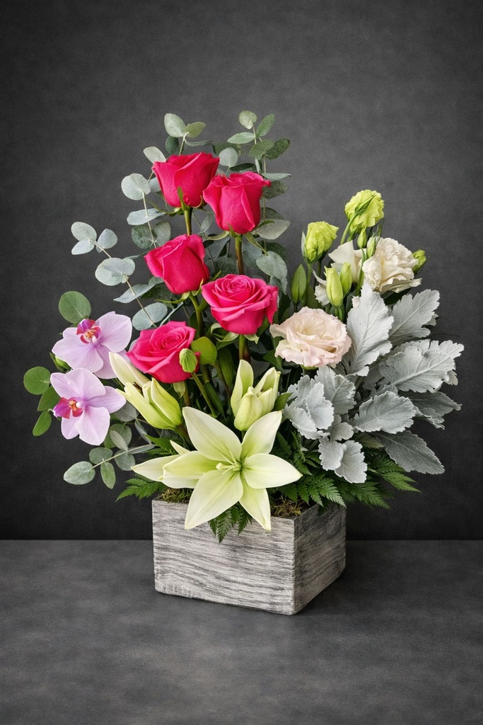 Arreglo Floral con Lirios