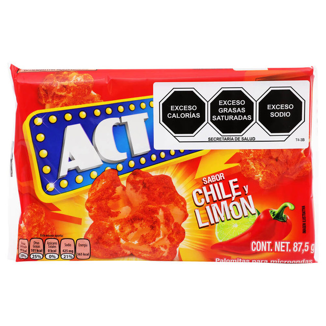 Palomitas Microondas Chile Y Limon ACT II (pz)