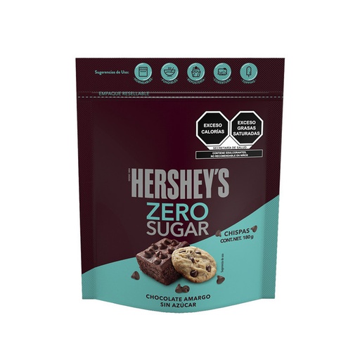 Chispas De Chocolate Amargo Zero Hersheys (bolsa)