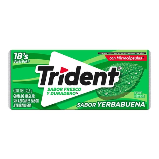 Spearmint Chewing Gum Trident (ea)