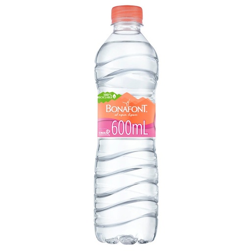Agua Natural Bonafont (600ml)