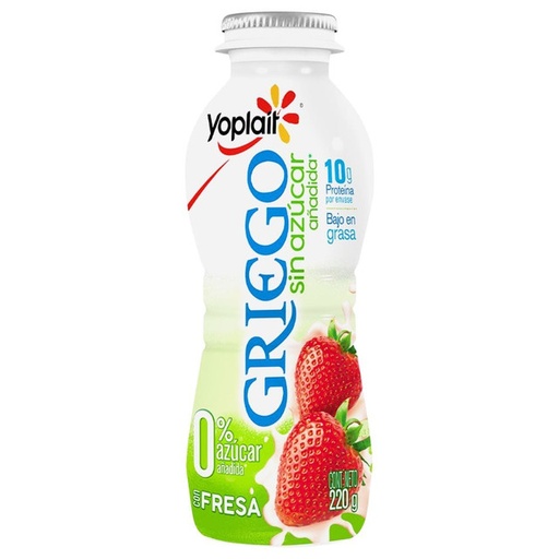 Yogur Griego Bebible Fresa Sin Azucar 