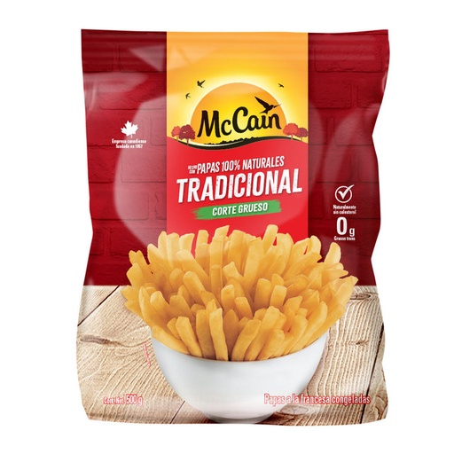 Papas Congeladas Corte Grueso (500grs)