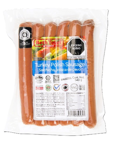 Salchicha Polaca de Pavo Kosher (pz)